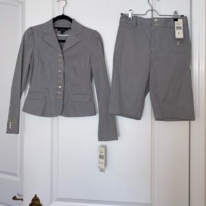 Lauren Ralph Lauren Petite Two Piece Short Set.